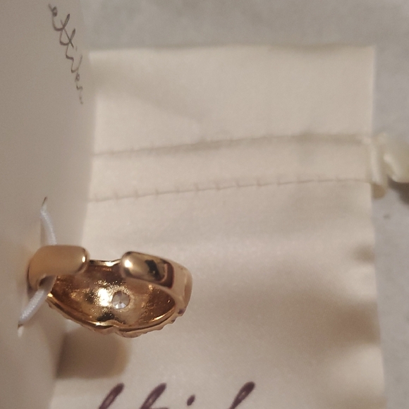 Ettika Gold and Pink Ring with Crystal - Picture 2 of 3